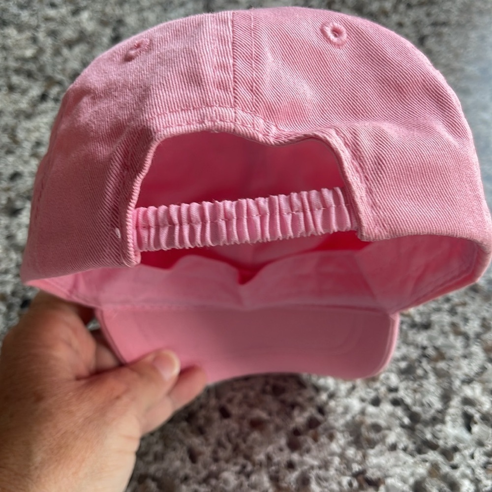 Ariat elastic back cap child’s pink with white lace‎ and logo on front . - Picture 9 of 14